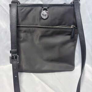 MICHAEL Michael Kors Black Crossbody Bag with Silver Accents